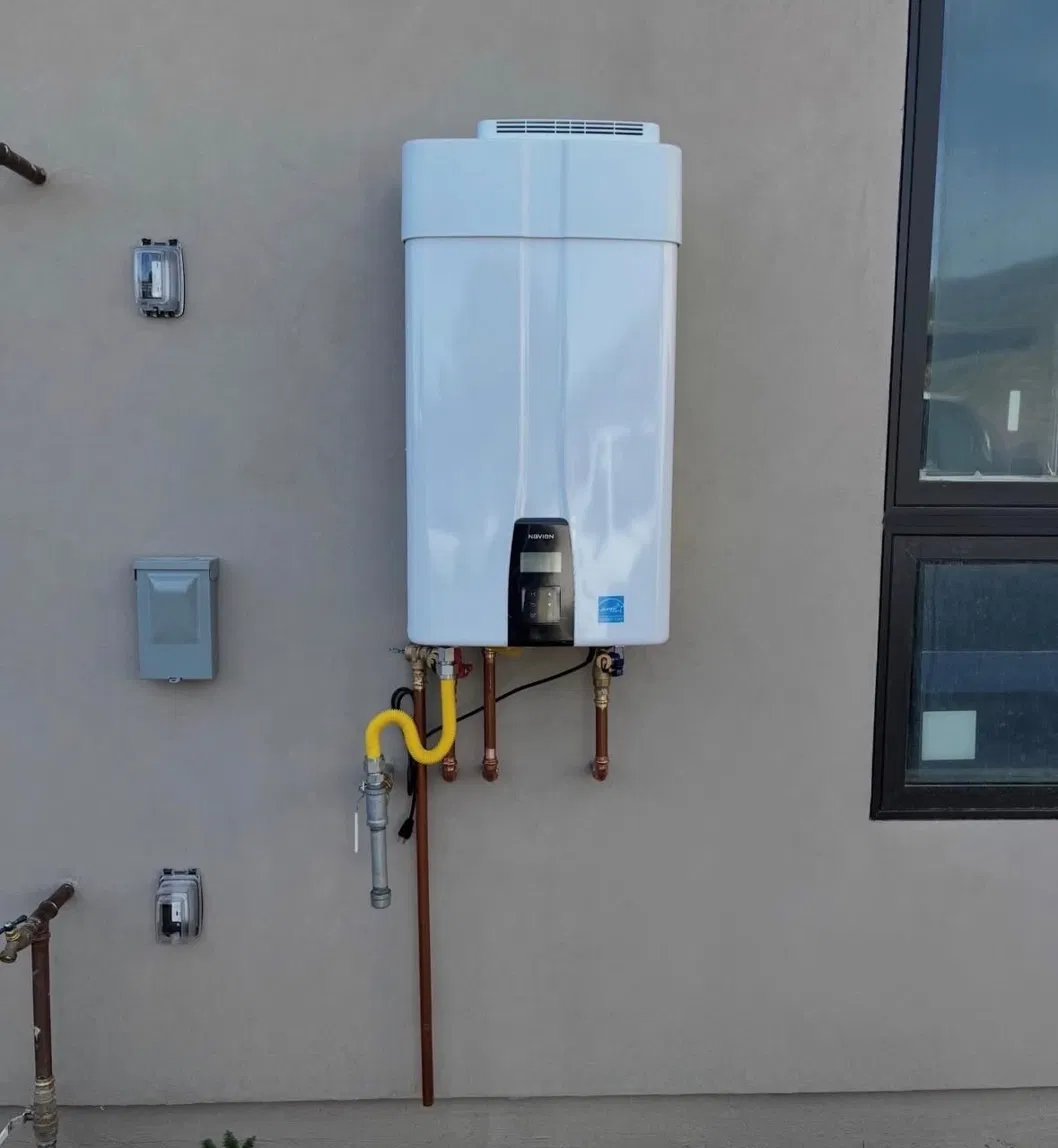 MPP technician installing a Navien tankless water heater